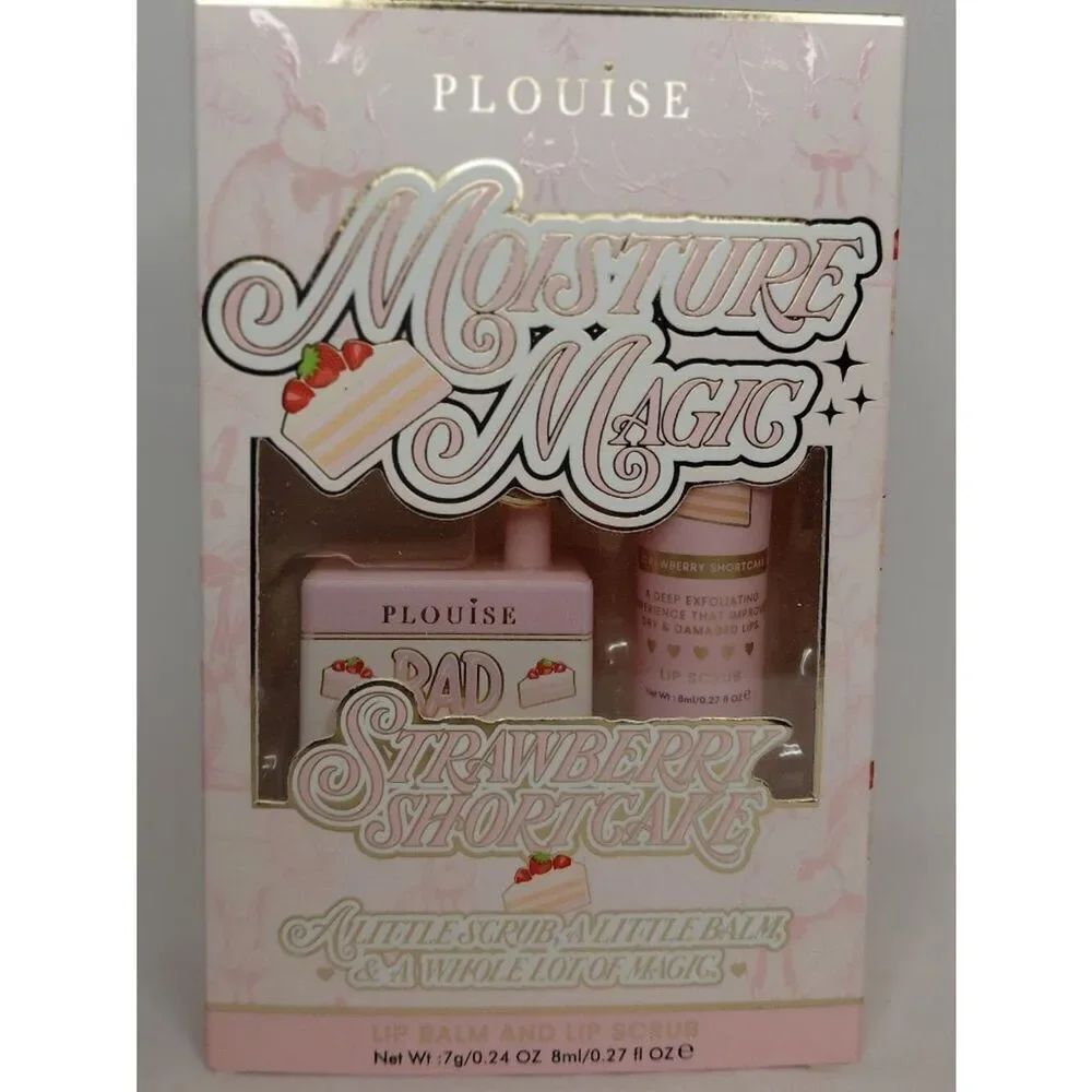P.Louise - Moisture For Miles Bad B❤︎tch Lip Balm and Lip Scrub - Strawberry Sho